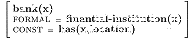 ${\setlength{\arraycolsep}{0.8mm}

\renewcommand {1.2}{1.2}

\left[

\begin{arr...

... {{\mbox{\small {\bf has(x,location)}}}}} \\ [-2mm] \\

\end{array} \right]

}$