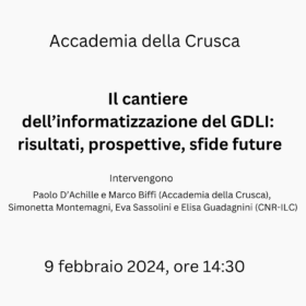 Il cantiere dell’informatizzazione del GDLI: risultati, prospettive, sfide future